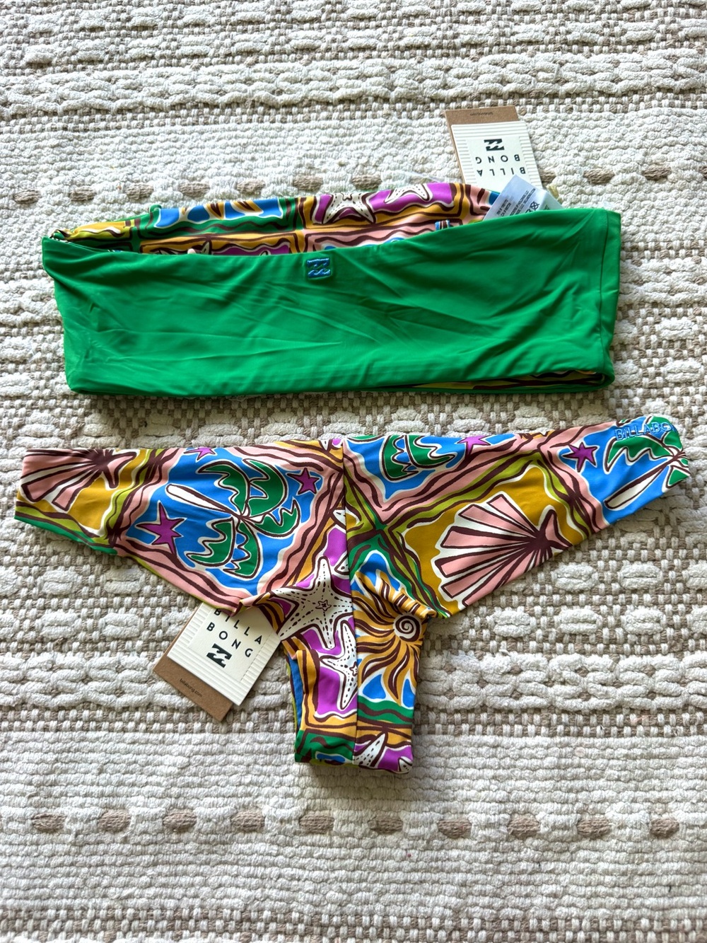 π₯π₯BILLABONG - HEAT DREAM TULLY TUBE TANGA BIKINI SETπ₯π₯ - Picture 14 of 15